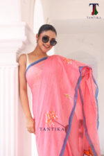 Bharatanatyam The Handpainted Mul Cotton Saree - Image 4