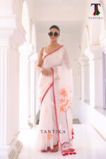 Bharatanatyam The Handpainted Mul Cotton Saree